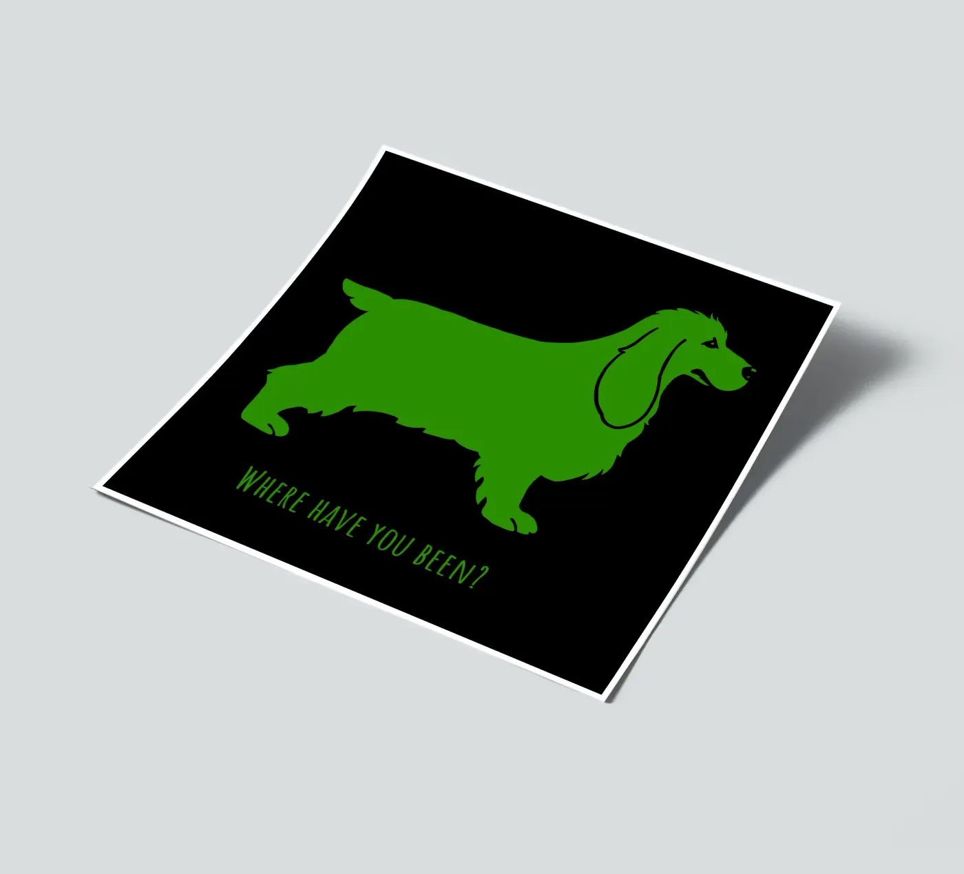 Cocker stickervel van Pop dogs