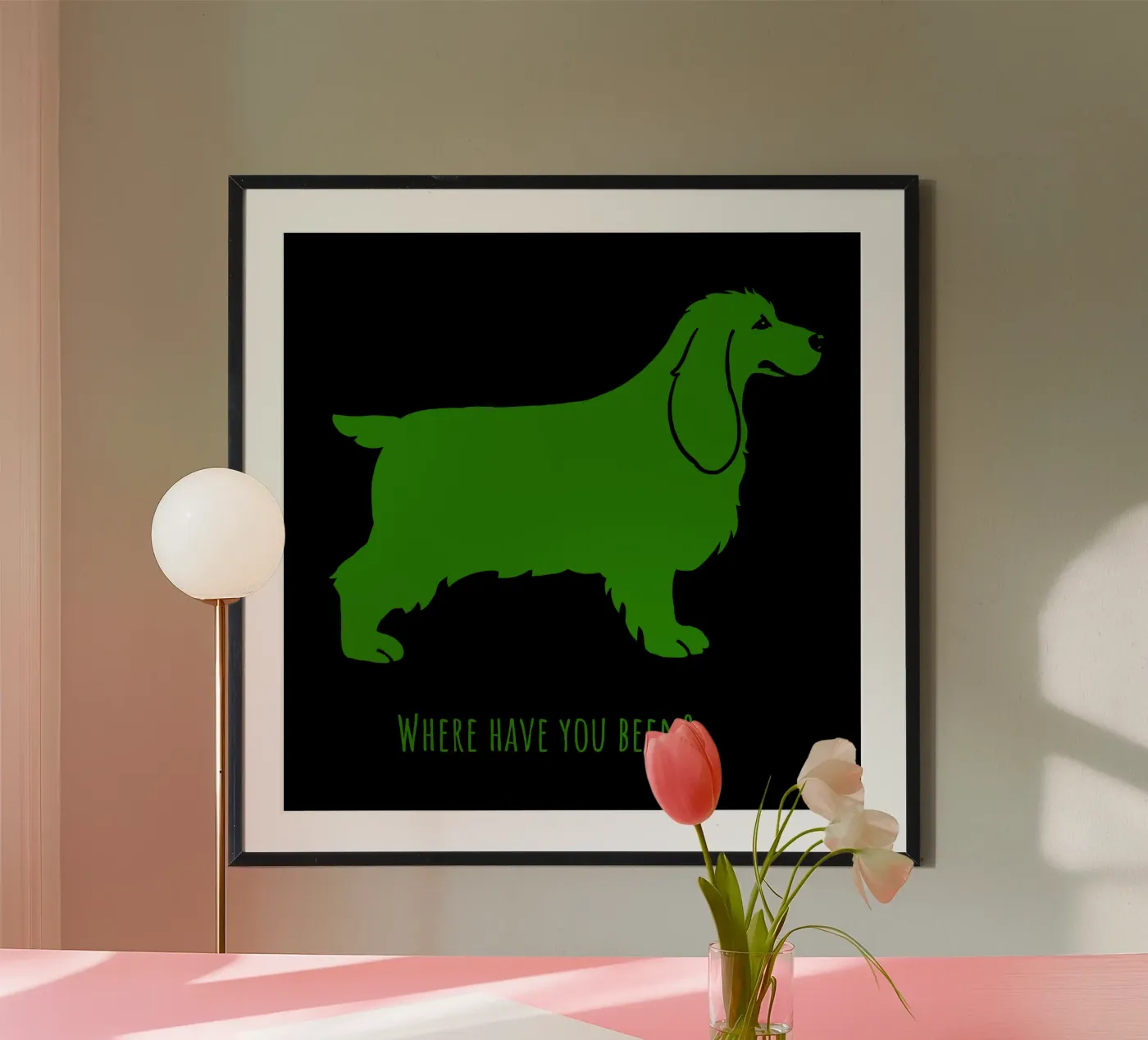Cocker poster van Pop dogs