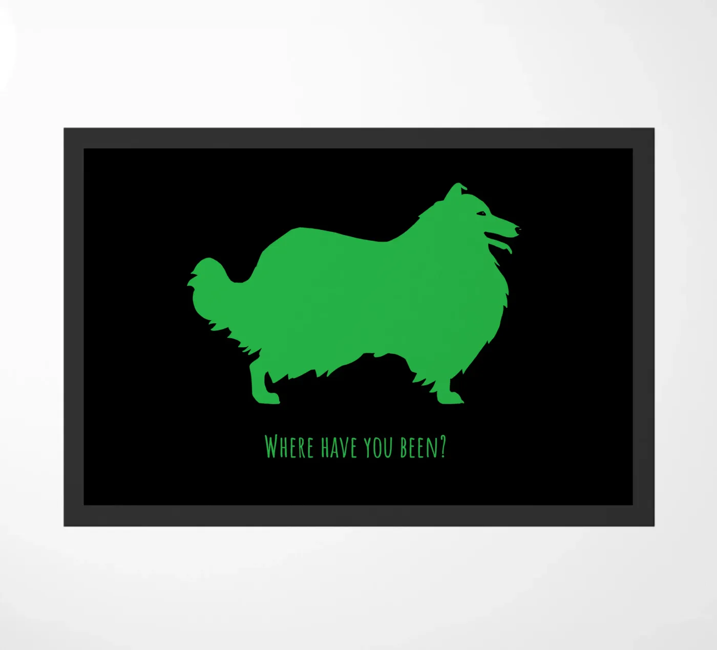 Rough Collie doormat by Pop dogs