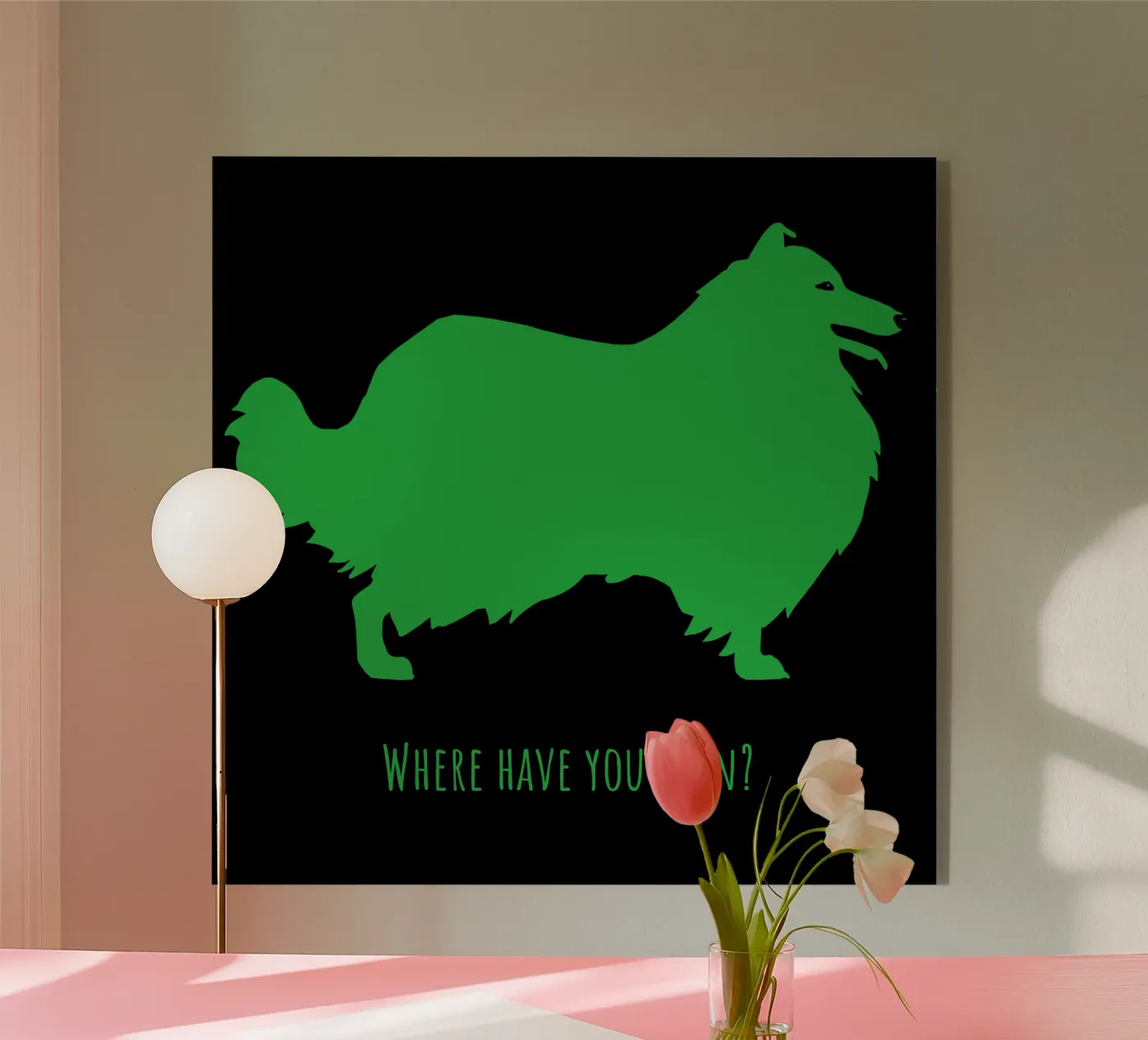 Rough Collie plexiglass da Pop dogs