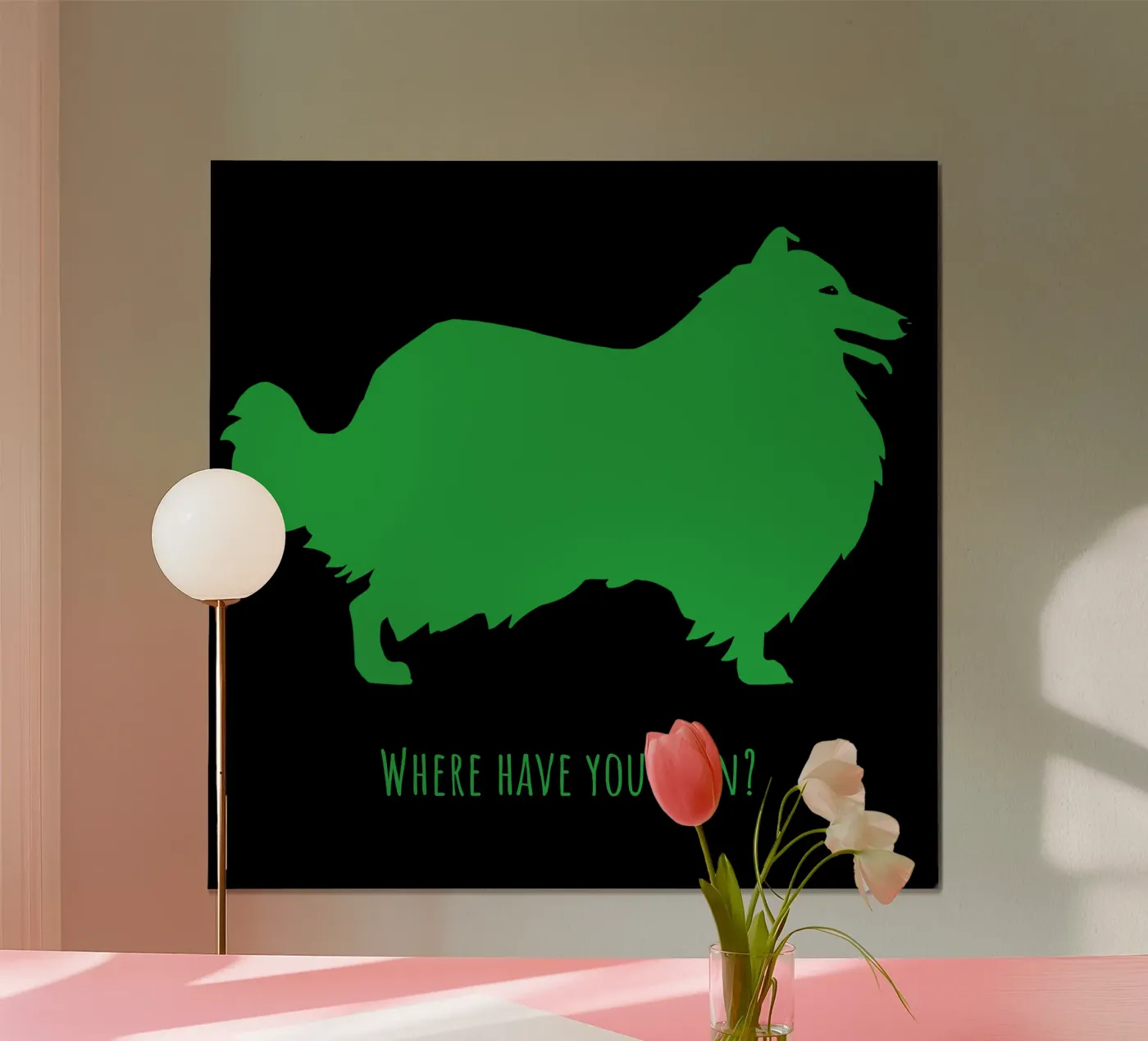 Collie rugueux poster de Pop dogs