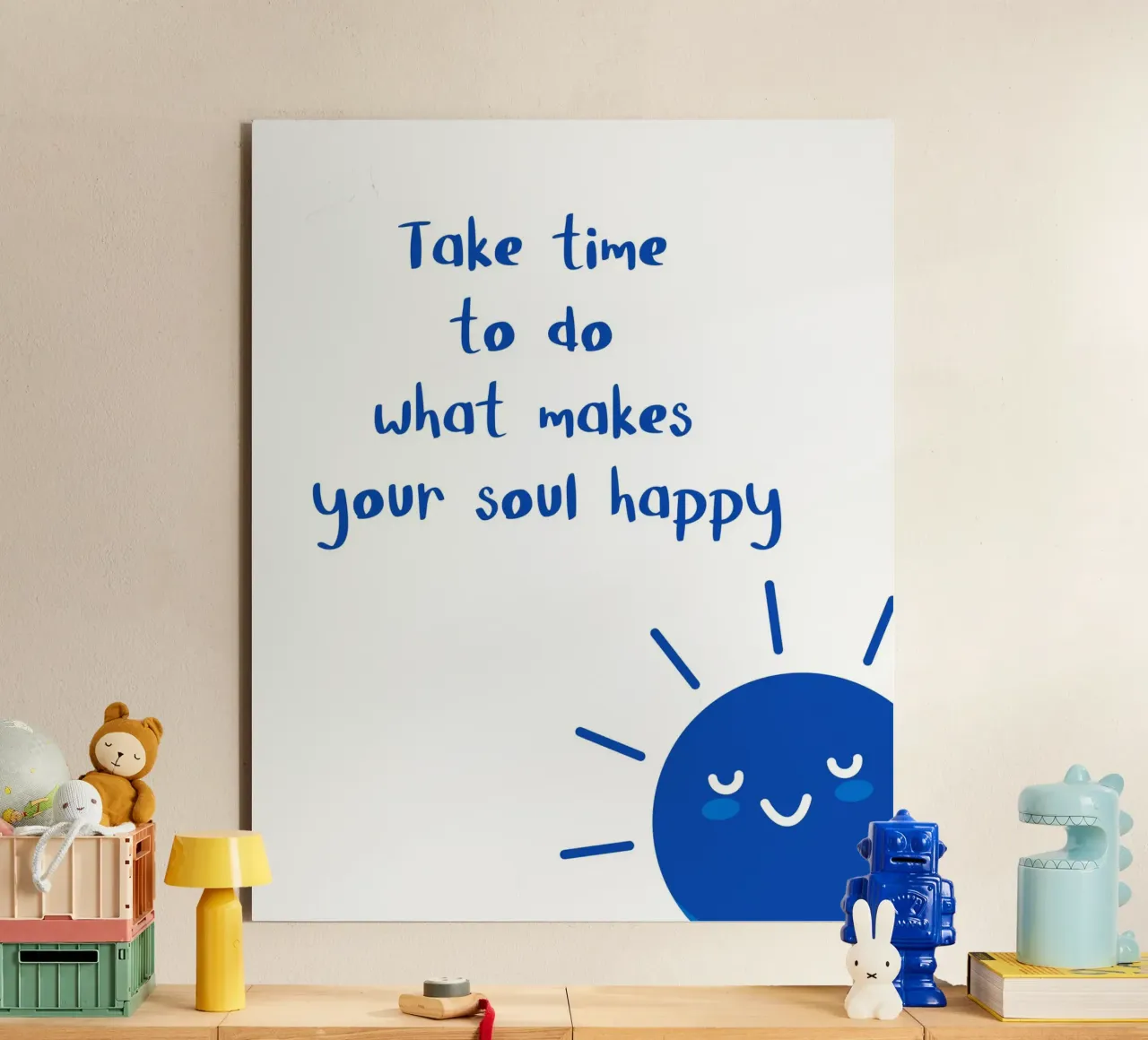 Take time to do what makes your soul happy alluminio dibond da designsbysophia