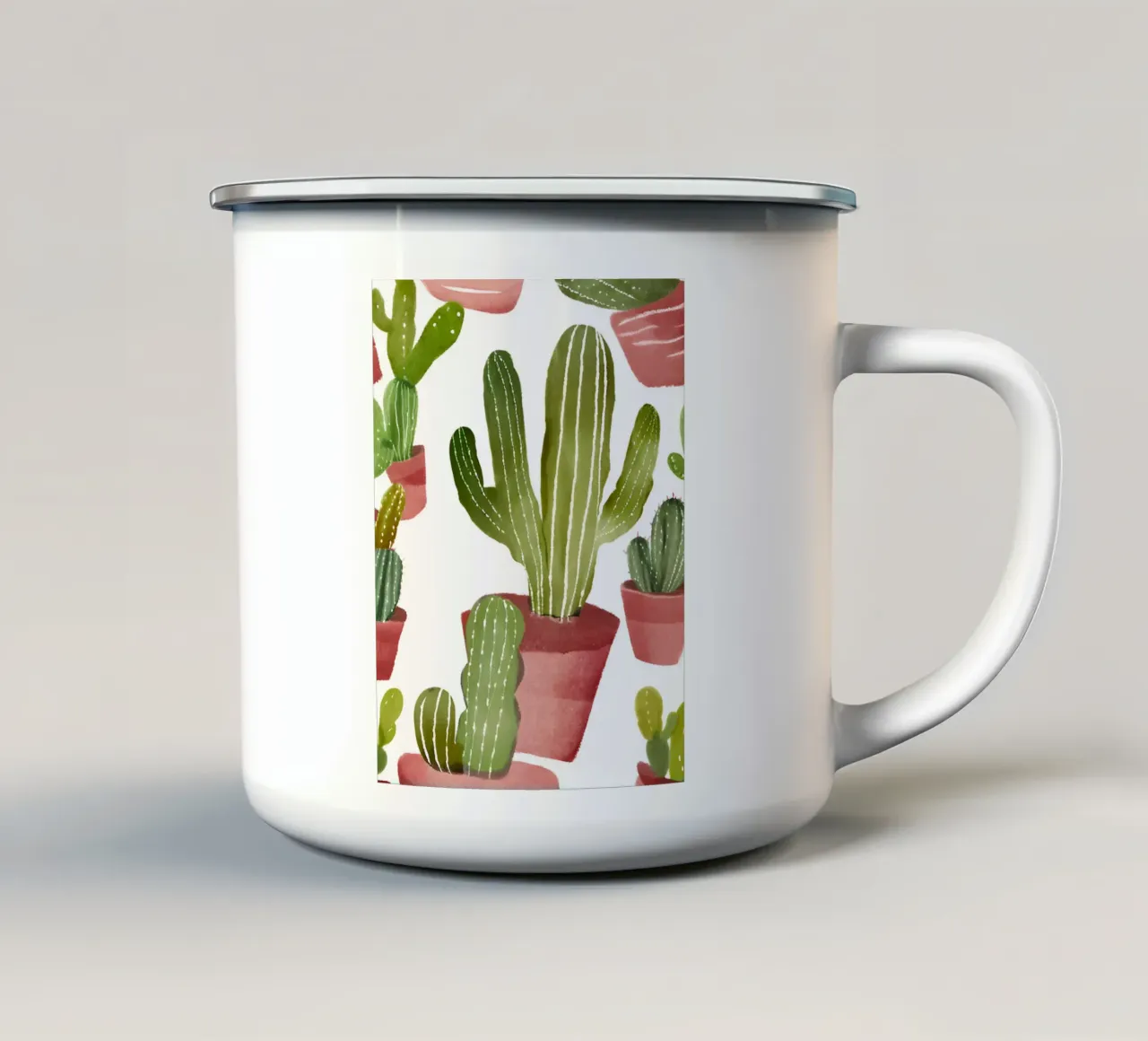 Kakteen Muster tazza in smalto da designsbysophia