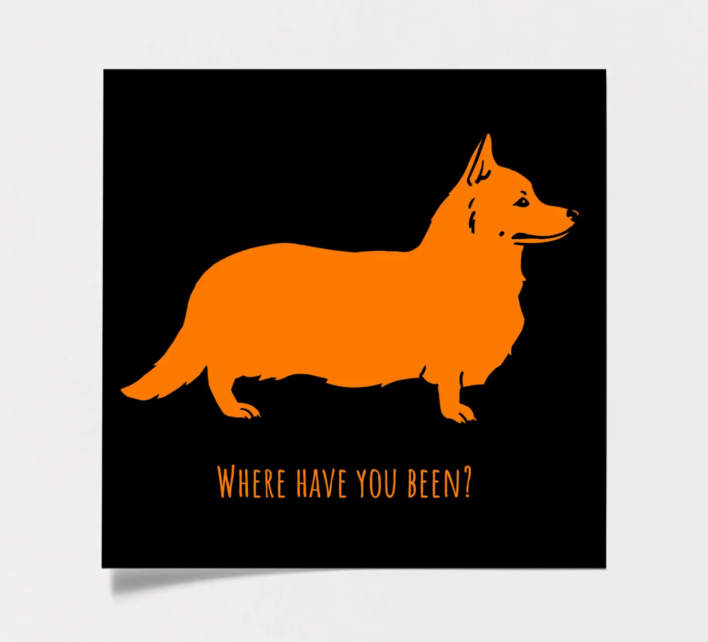 Corgi stickervel van Pop dogs