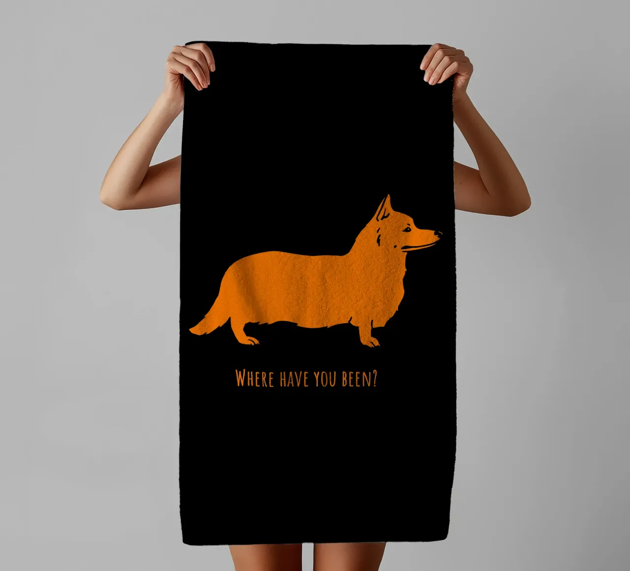 Corgi towel by Pop dogs