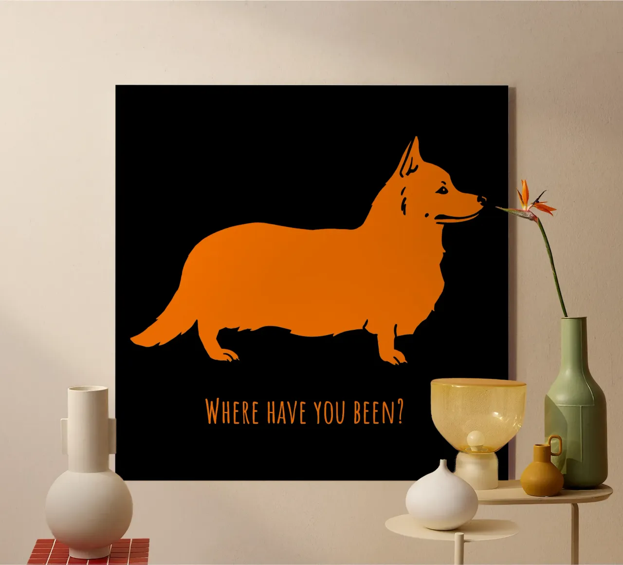 Corgi acrylic glass by Pop dogs