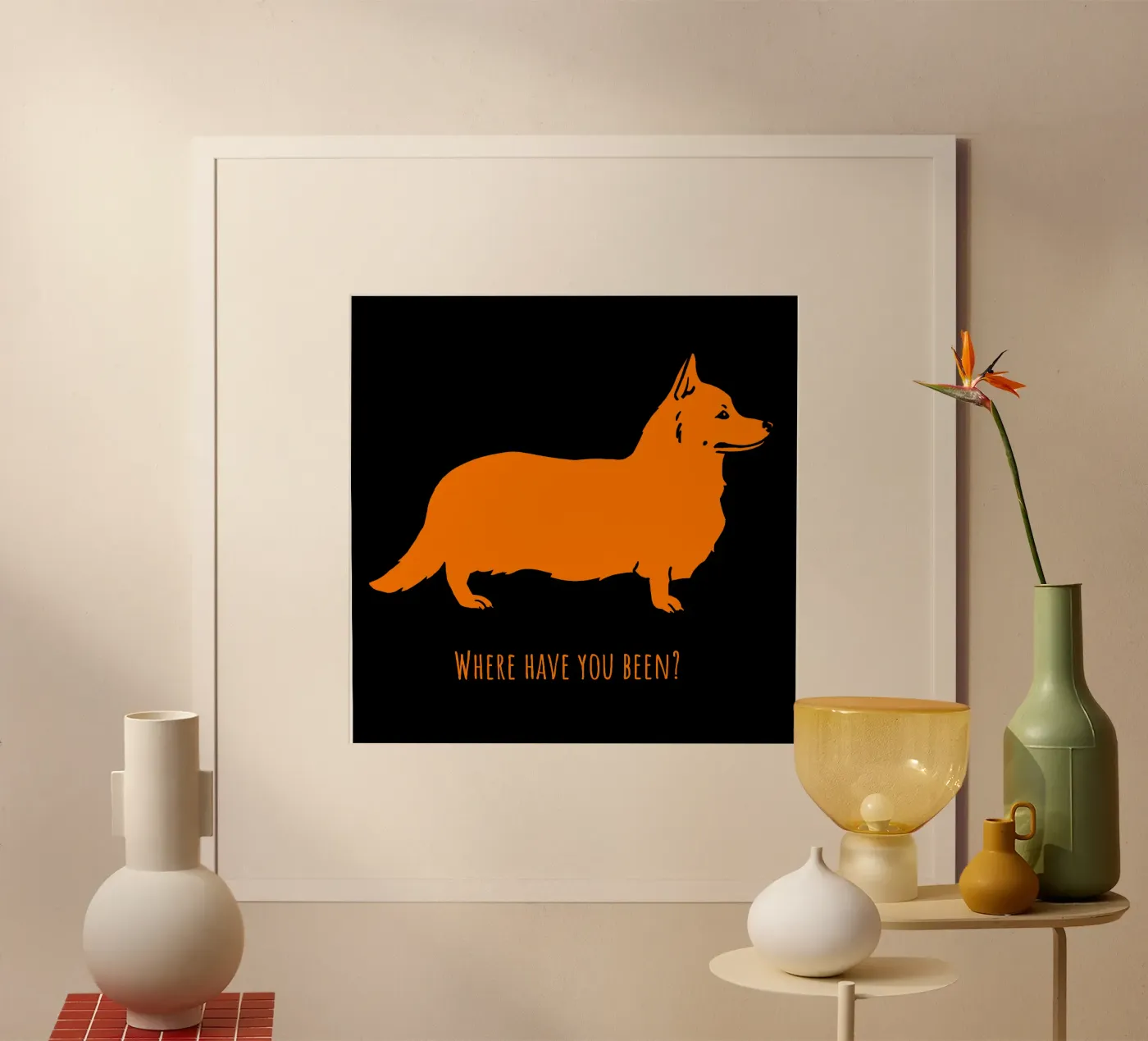 Corgi poster van Pop dogs