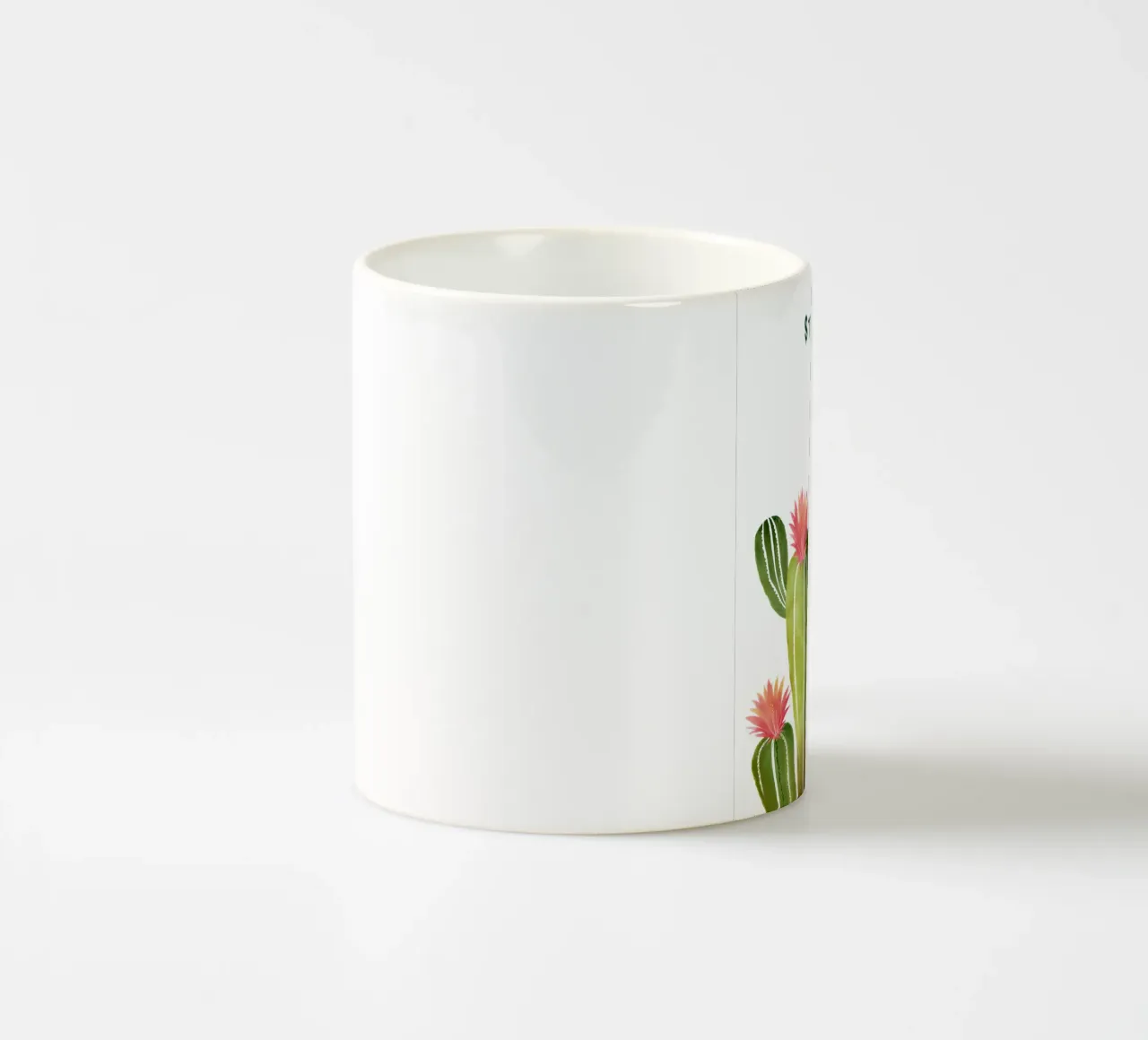Kaktus mit Motivationsspruch tazza in ceramica da designsbysophia