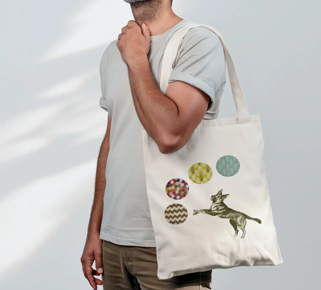 Giochi con la palla borsa in juta da Cassia Beck Collage