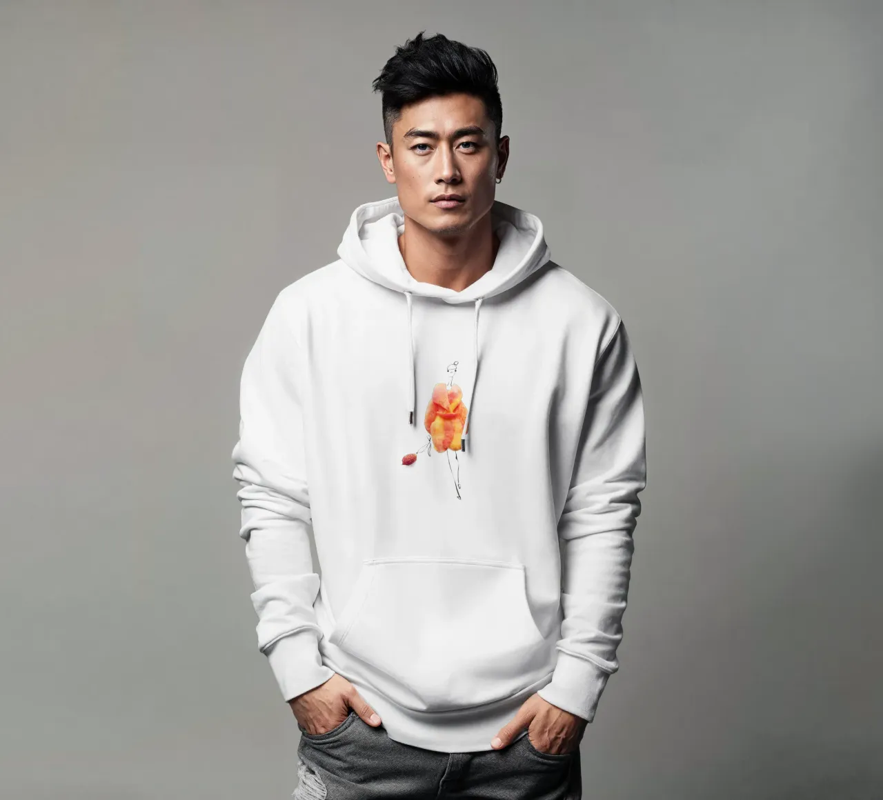 Peach Fuzz felpa con cappuccio da Gretchen Roehrs