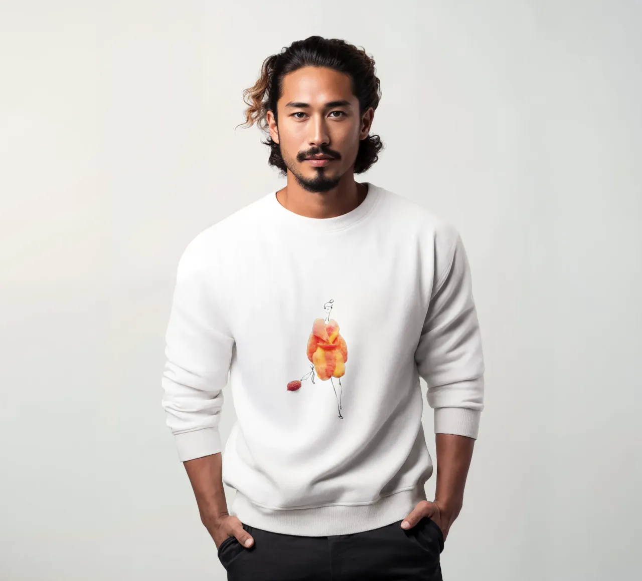 Peach Fuzz sudadera de Gretchen Roehrs