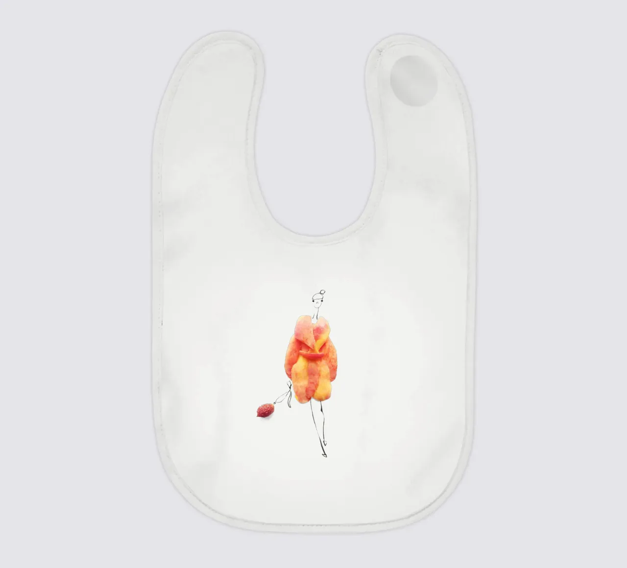 Peach Fuzz bavaglino da Gretchen Roehrs