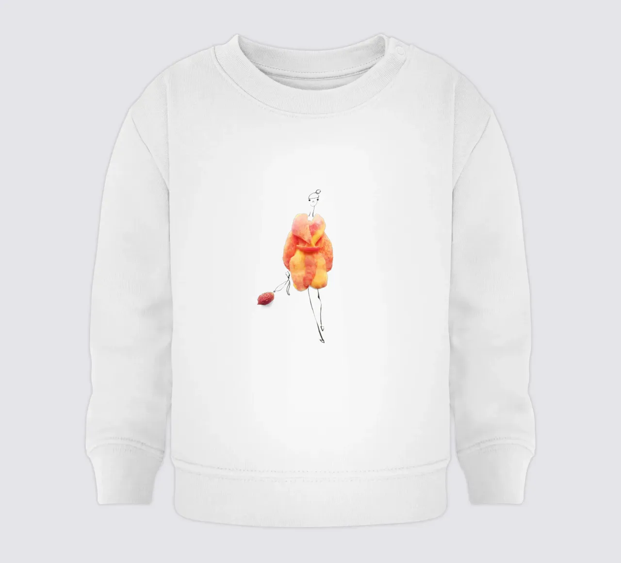 Peach Fuzz felpa neonato da Gretchen Roehrs