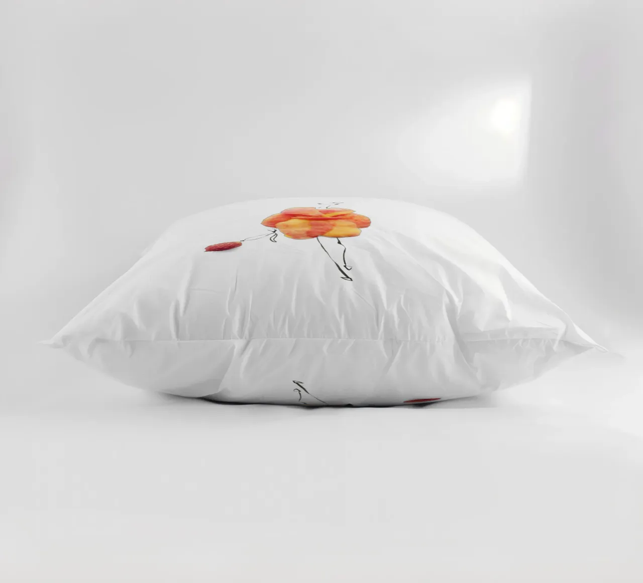 Peach Fuzz decorative cushion by Gretchen Roehrs