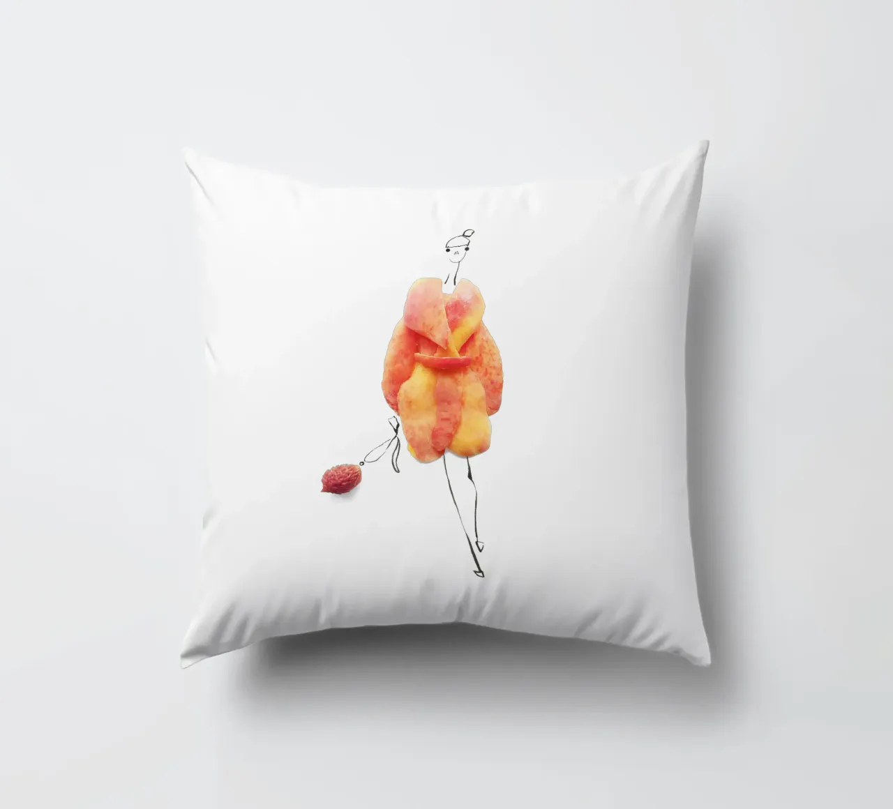 Peach Fuzz cuscino da Gretchen Roehrs