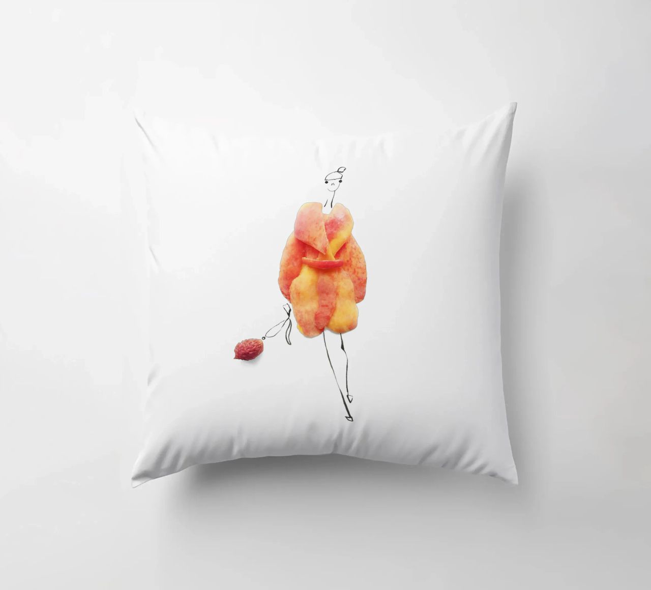 Peach Fuzz cuscino da Gretchen Roehrs