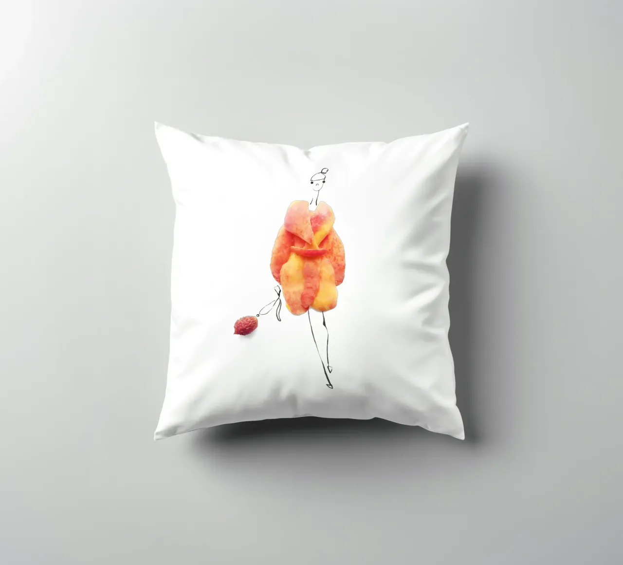 Peach Fuzz cuscino da Gretchen Roehrs