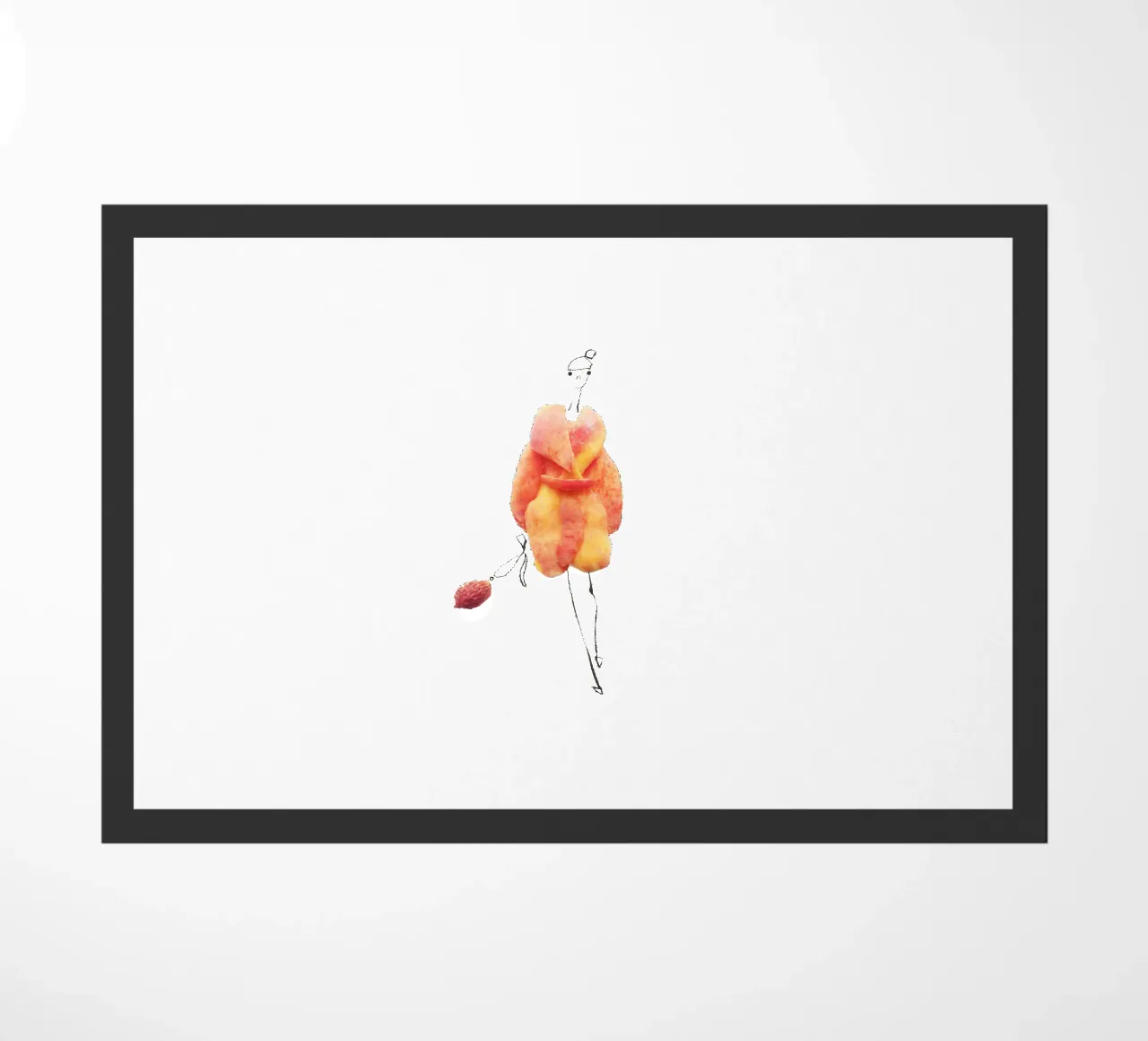 Peach Fuzz deurmat van Gretchen Roehrs