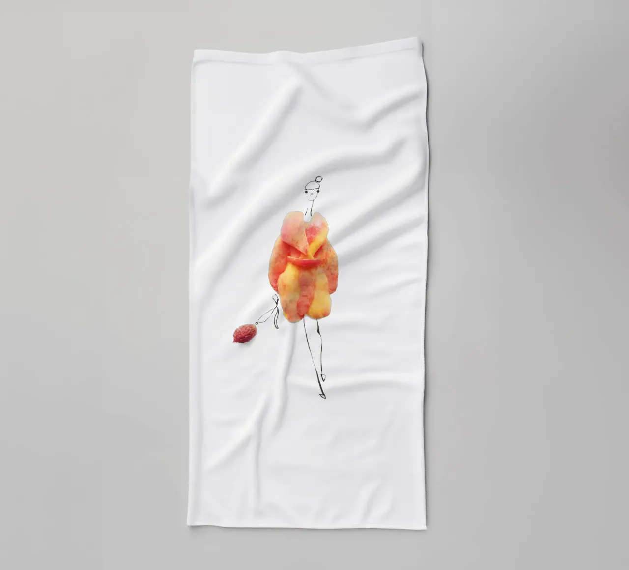 Peach Fuzz asciugamano da bagno da Gretchen Roehrs