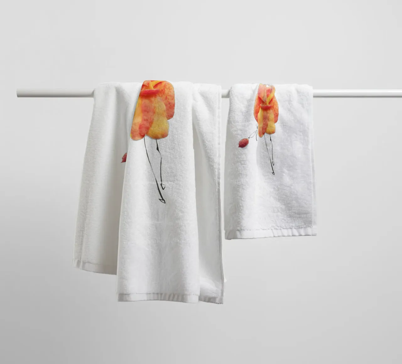 Peach Fuzz asciugamano da bagno da Gretchen Roehrs