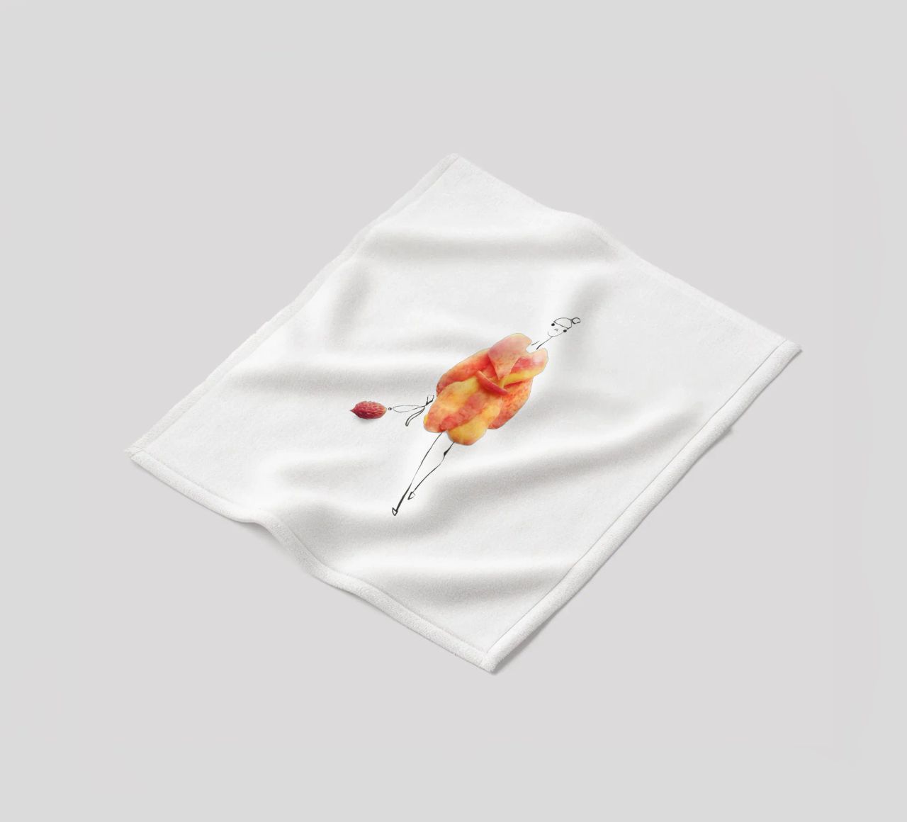 Peach Fuzz coperta in pile da Gretchen Roehrs