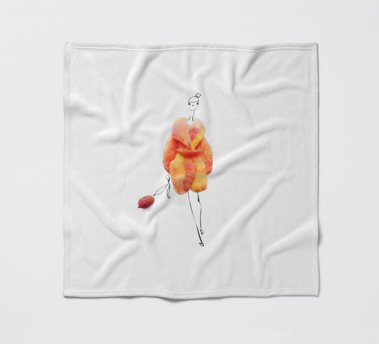 Peach Fuzz coperta in pile da Gretchen Roehrs