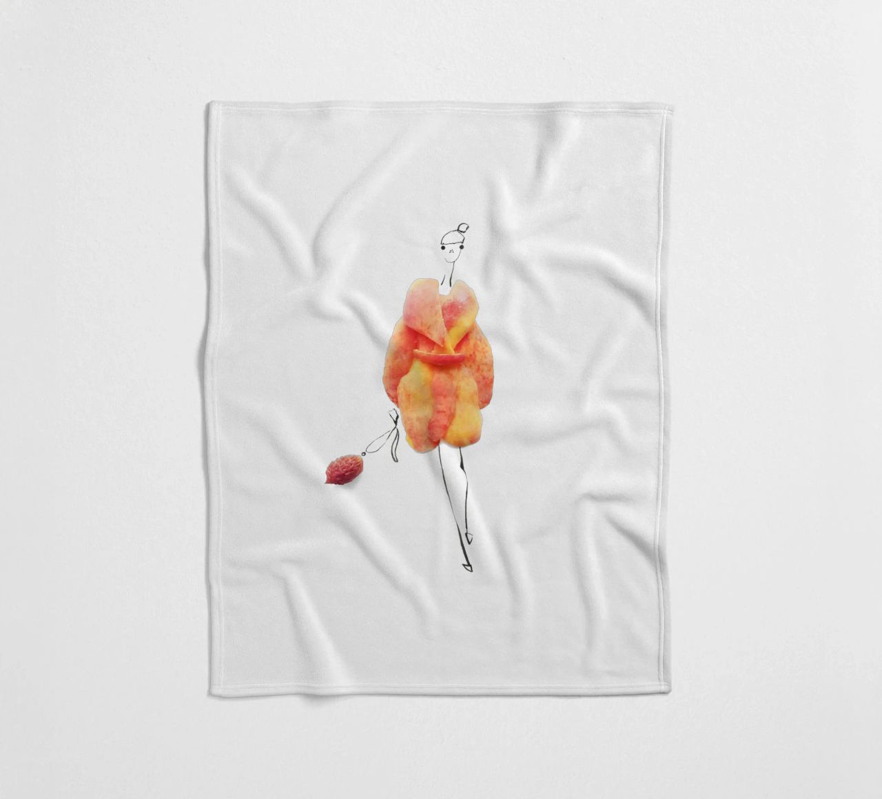 Peach Fuzz coperta in pile da Gretchen Roehrs