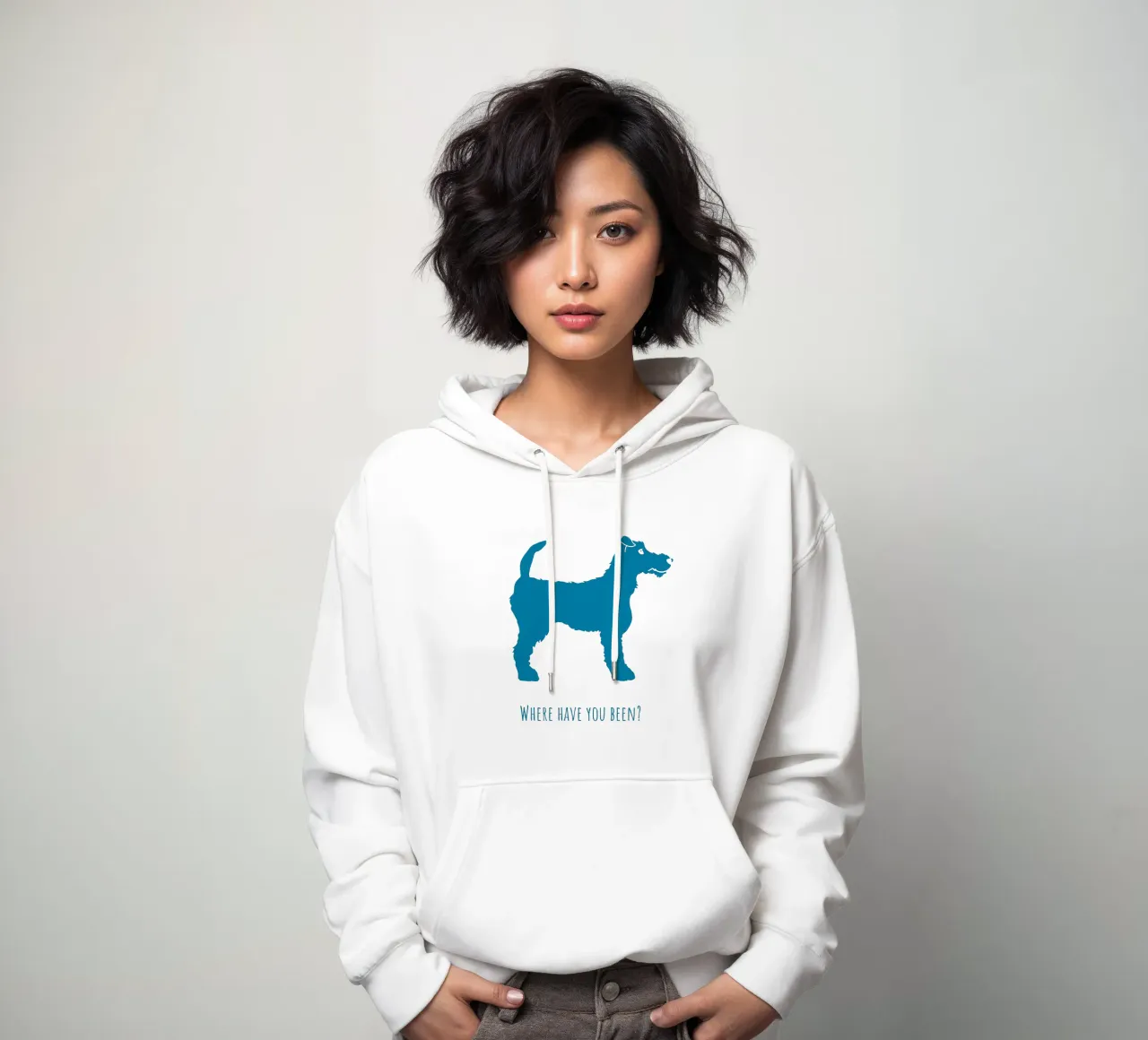 Fox Terrier felpa con cappuccio da Pop dogs