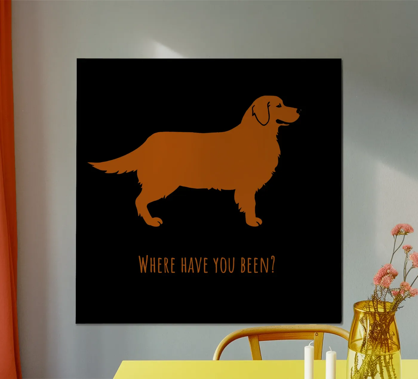 Golden retriever poster da Pop dogs