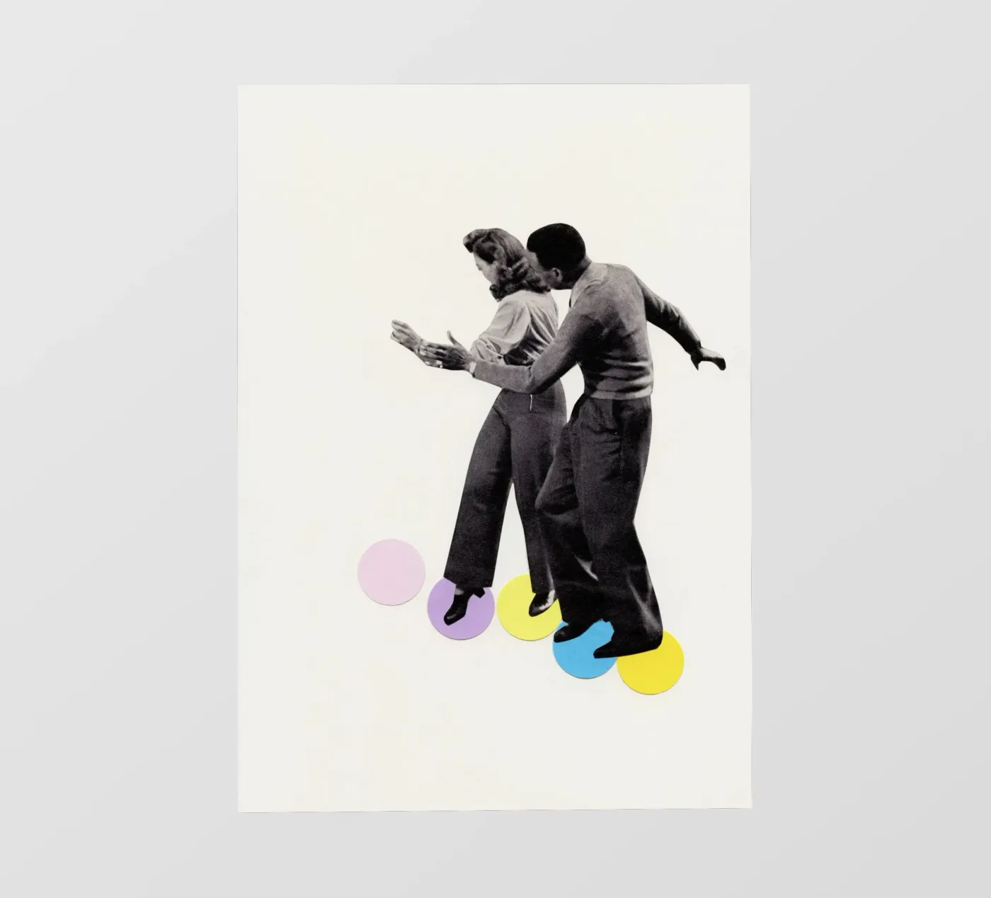 Dance Steps backlit film by Cassia Beck Collage