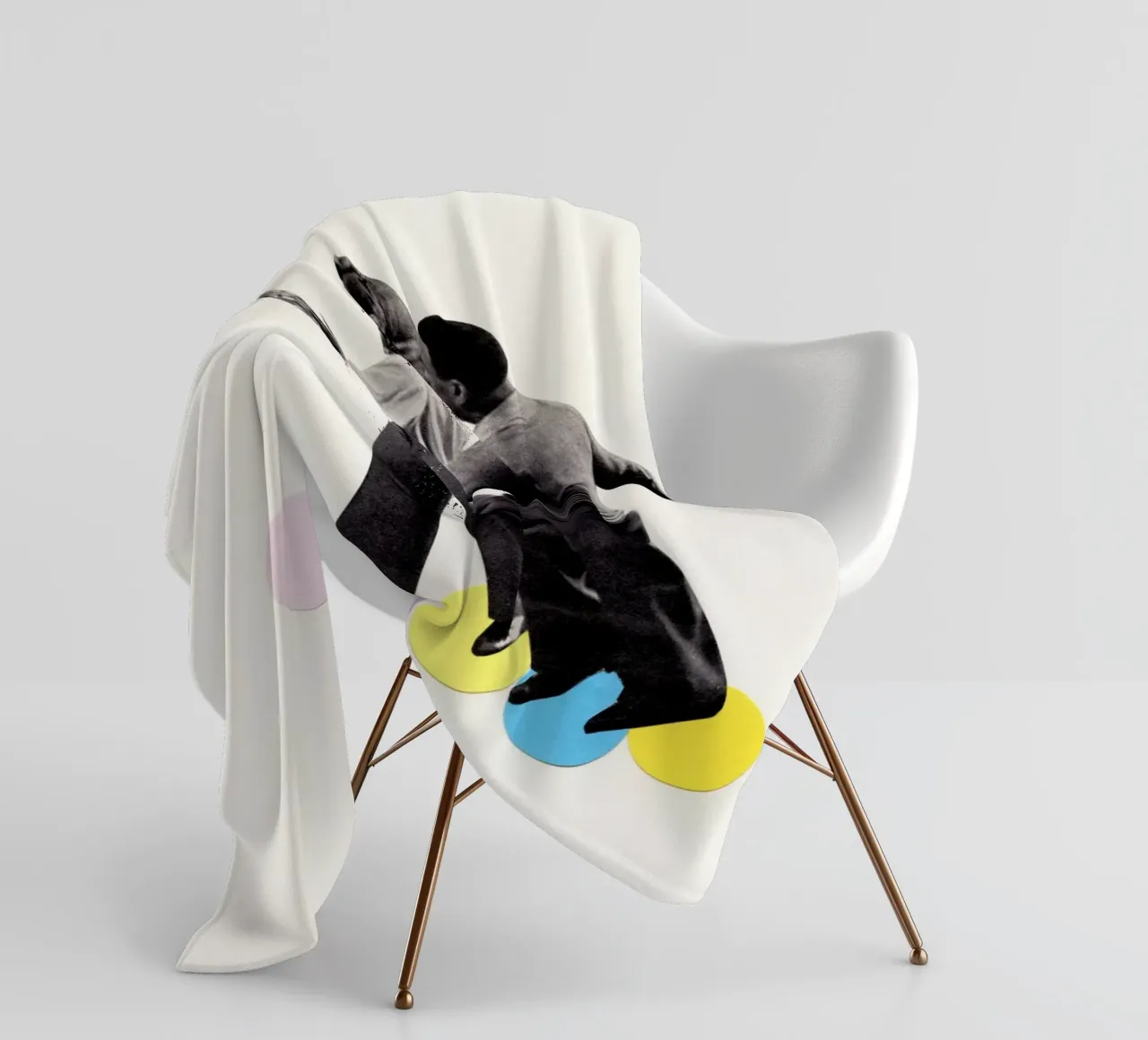 Dance Steps Fleecedecke von Cassia Beck Collage