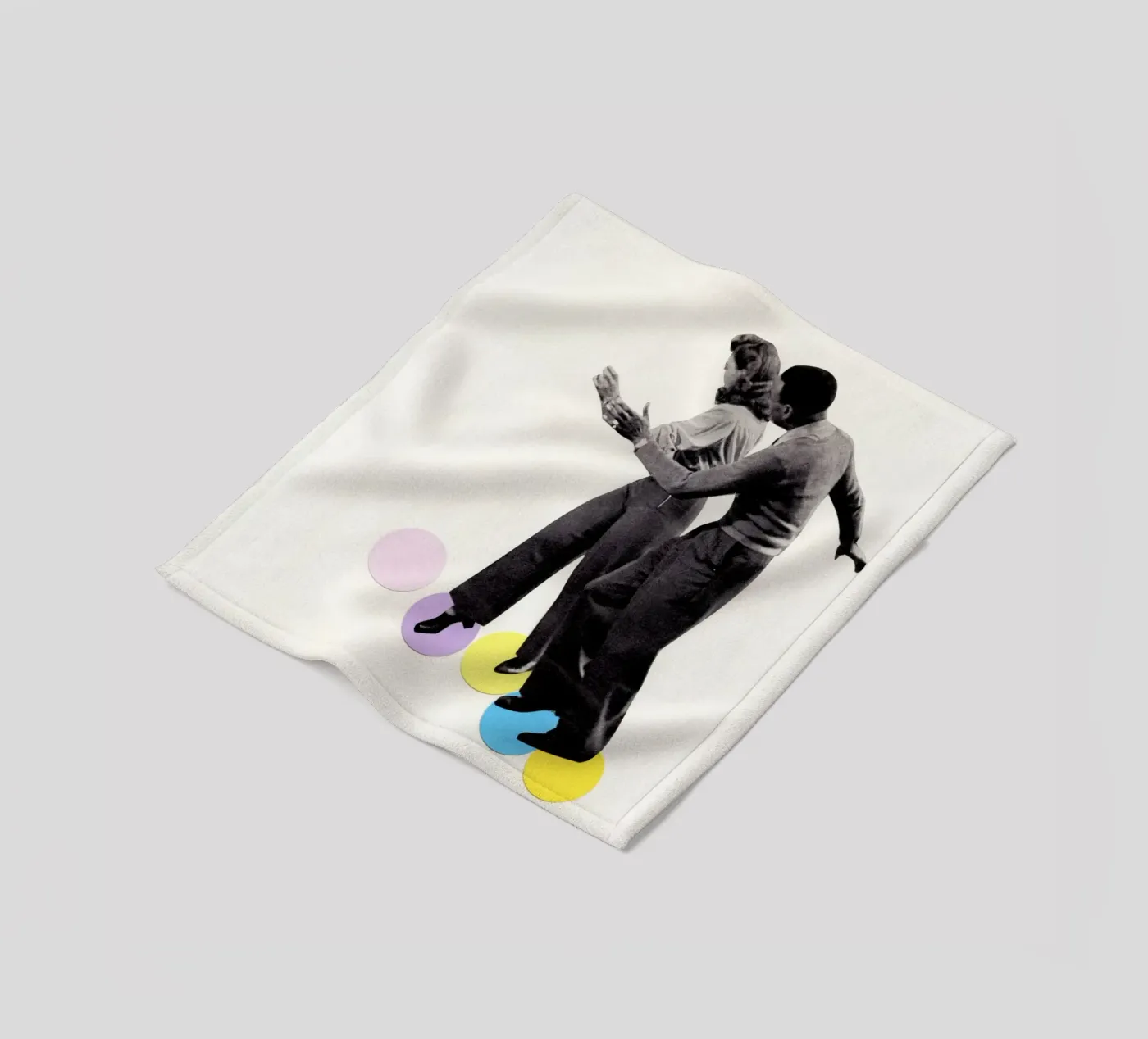 Dance Steps Fleecedecke von Cassia Beck Collage