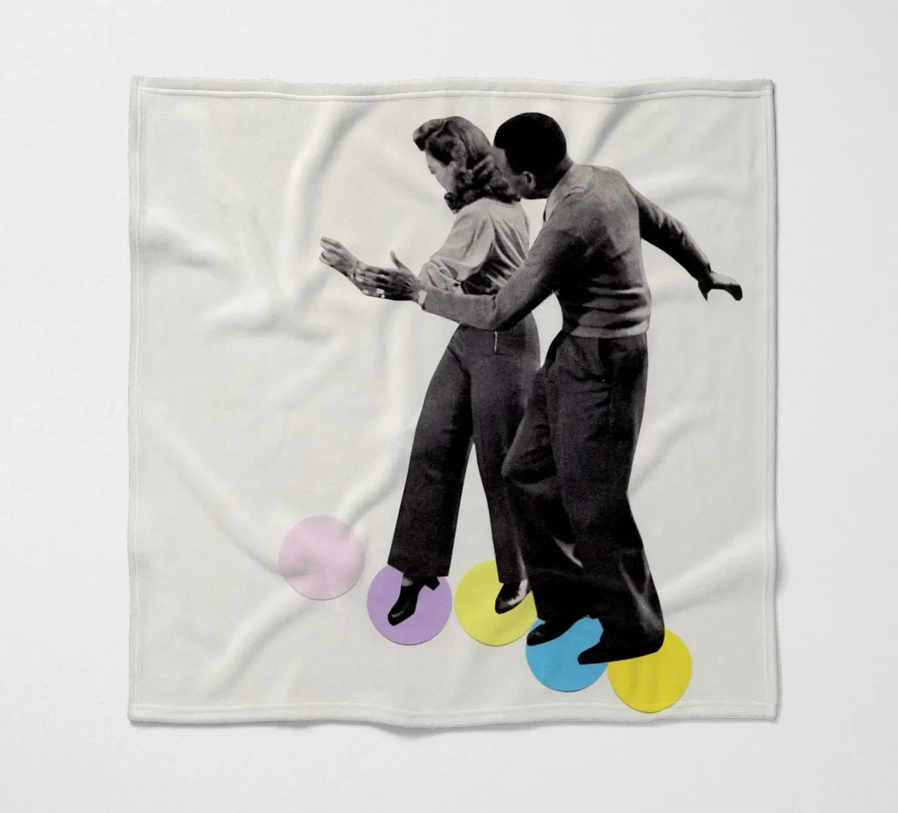 Dance Steps Fleecedecke von Cassia Beck Collage