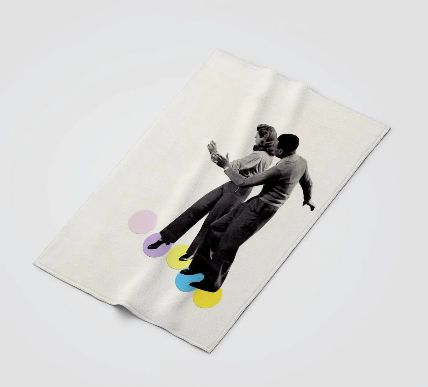 Dance Steps Fleecedecke von Cassia Beck Collage