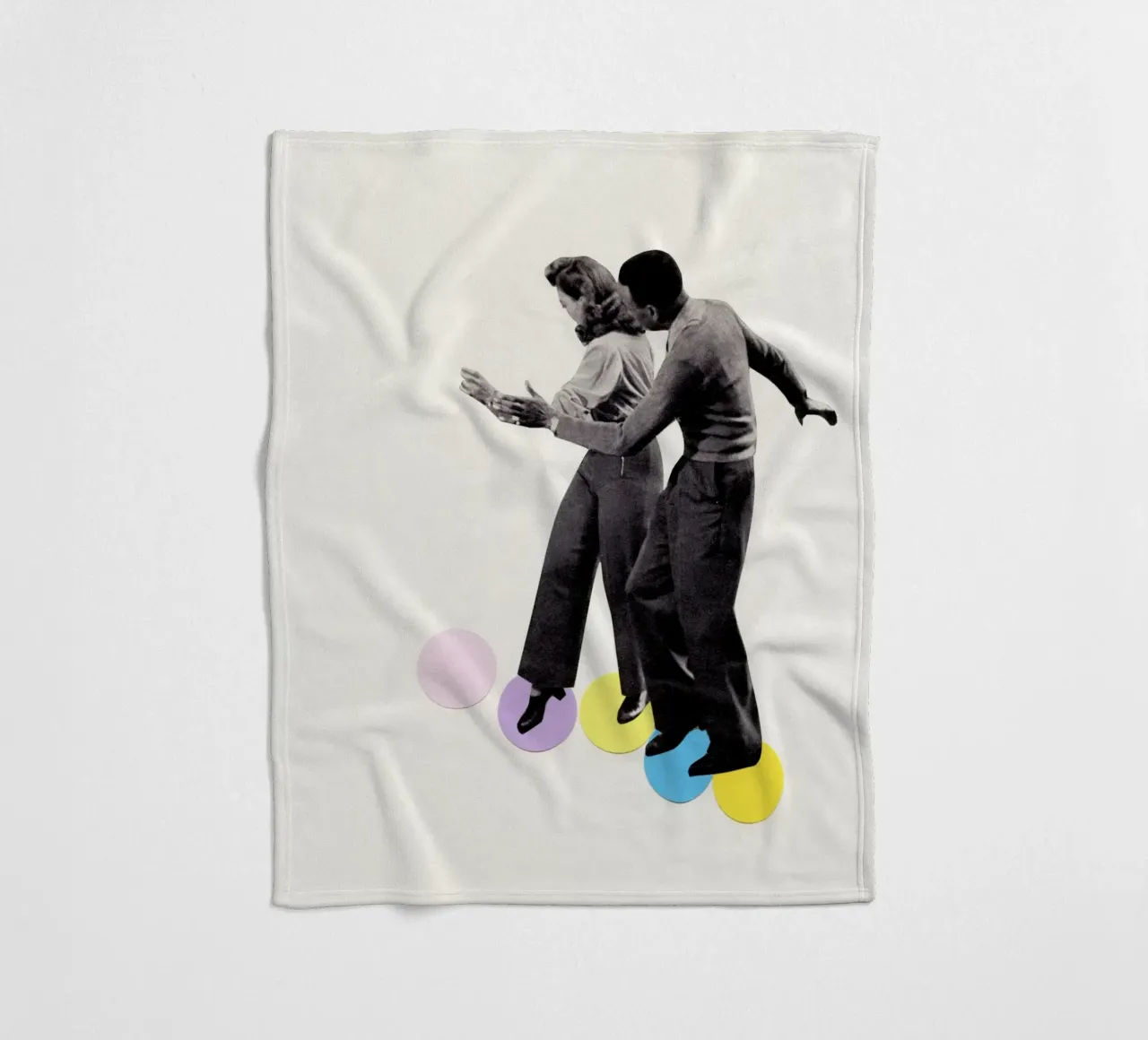 Dance Steps Fleecedecke von Cassia Beck Collage