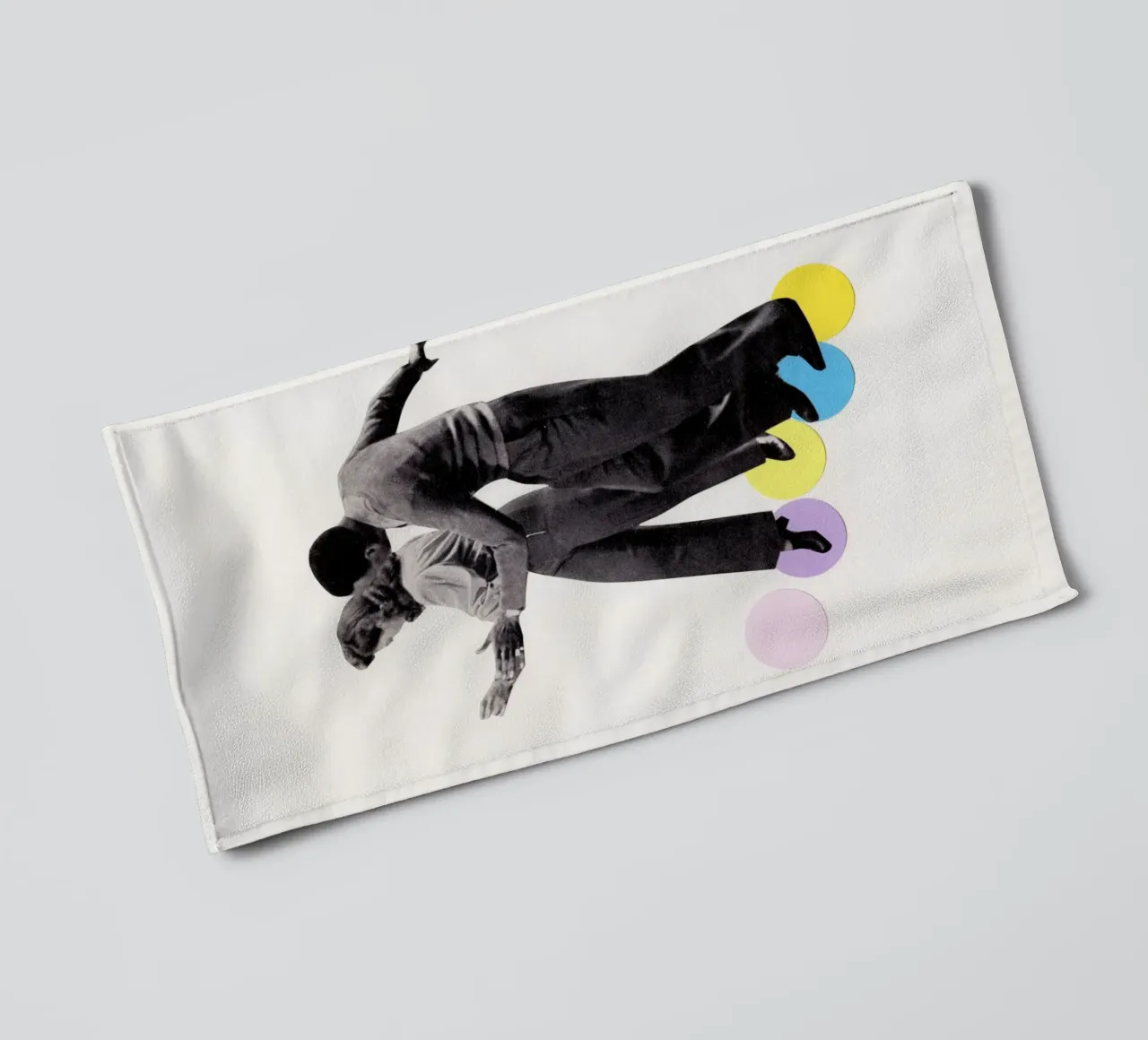 Dance Steps towel by Cassia Beck Collage