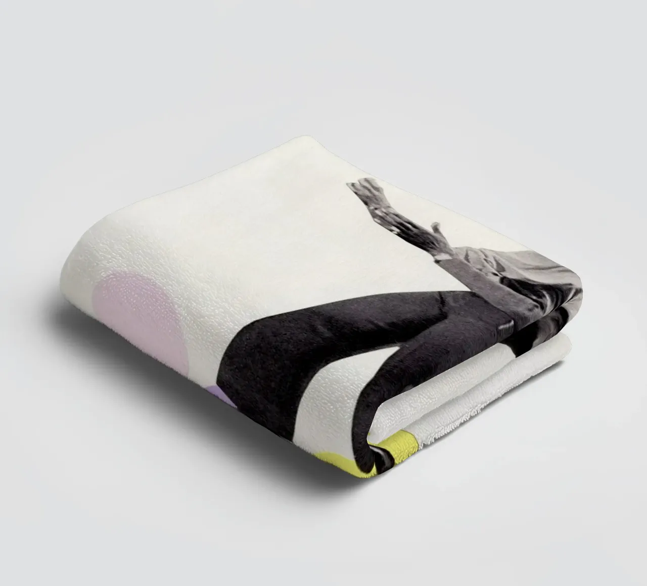 Dance Steps towel by Cassia Beck Collage