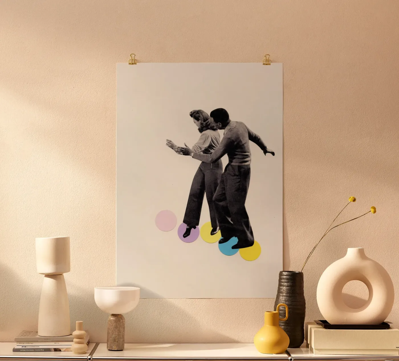 Dans Stappen poster van Cassia Beck Collage