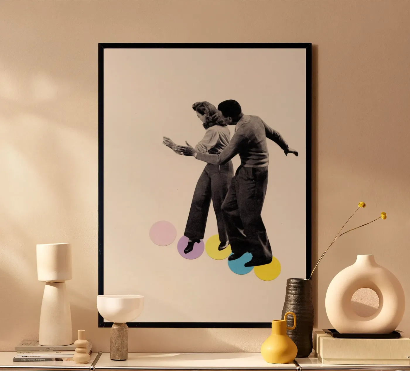 Dans Stappen poster van Cassia Beck Collage