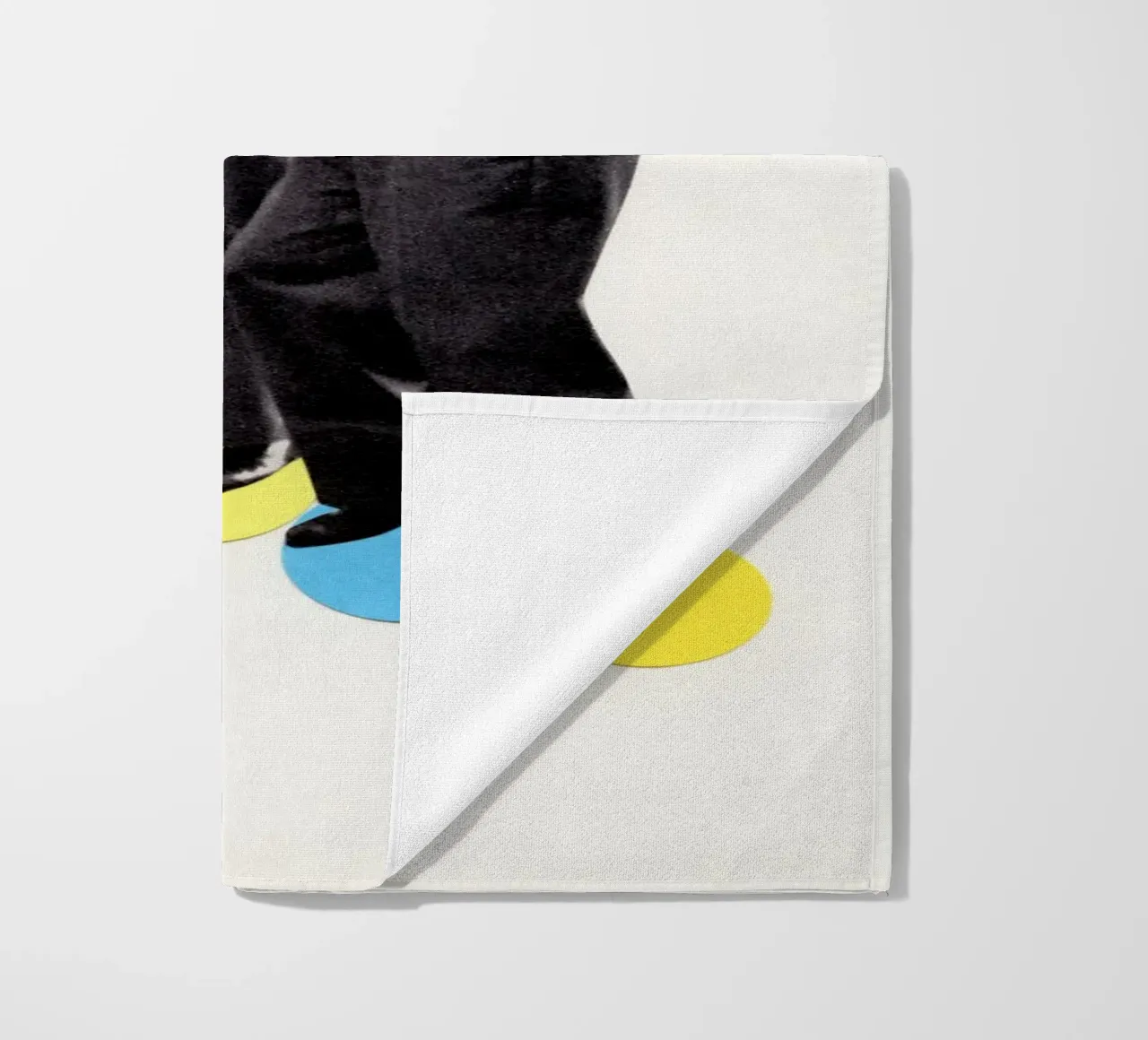 Dans Stappen strandhanddoek van Cassia Beck Collage