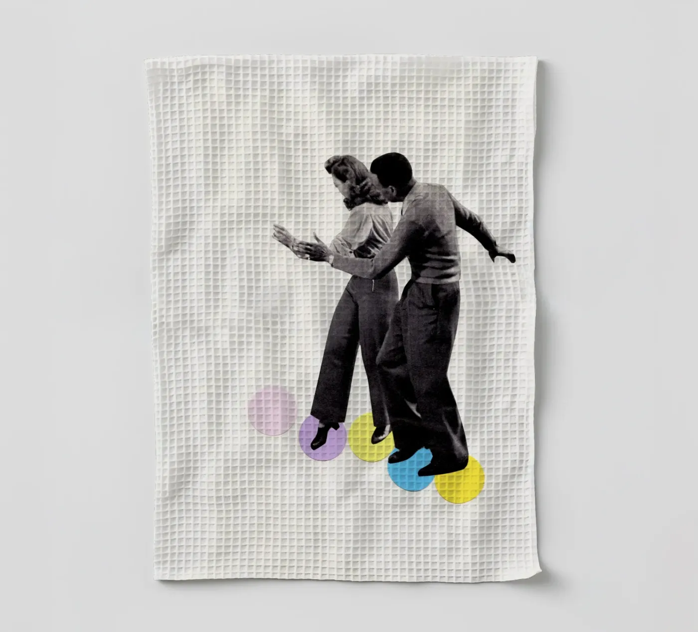 Dance Steps tea towel by Cassia Beck Collage