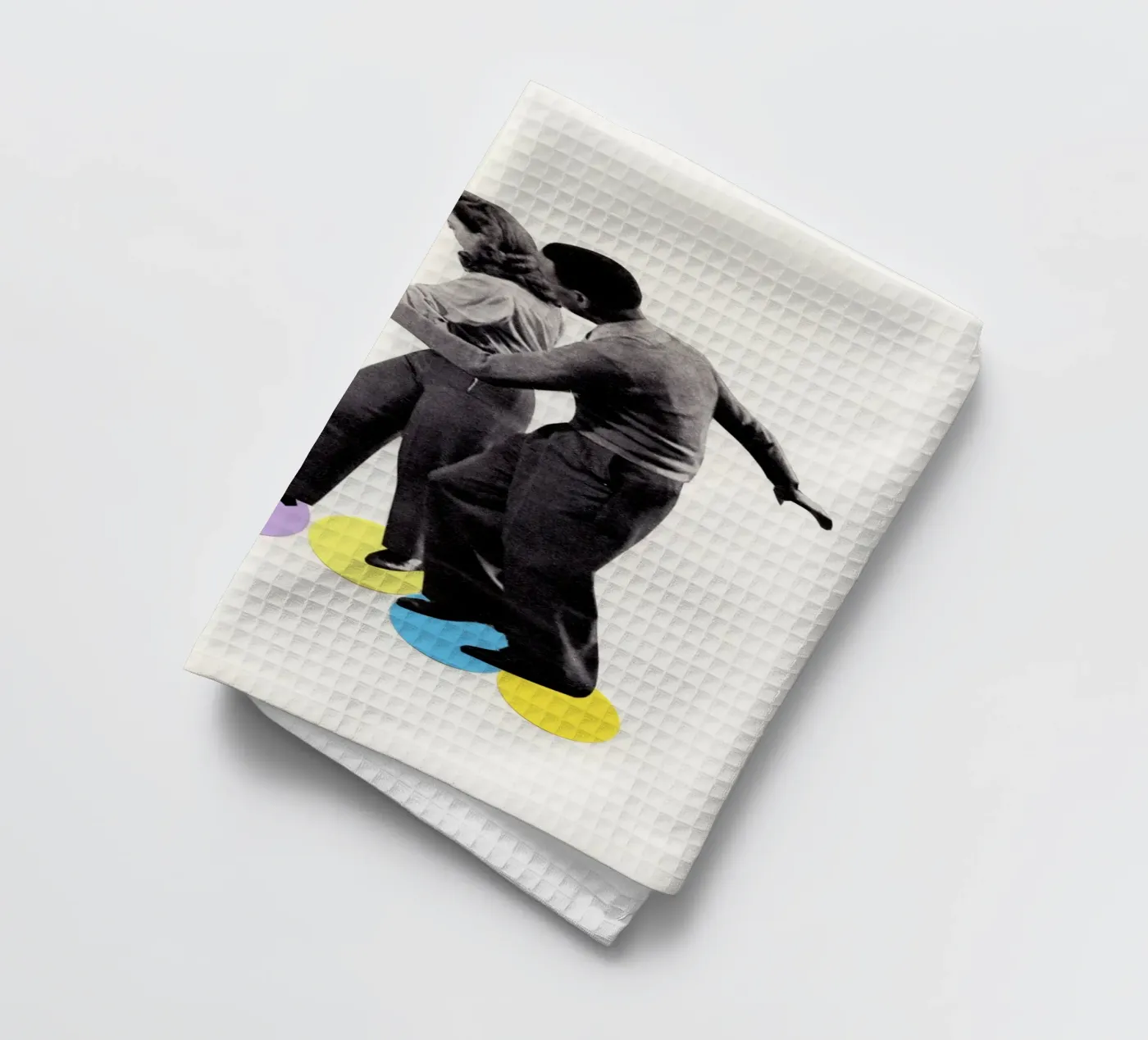 Dance Steps tea towel by Cassia Beck Collage