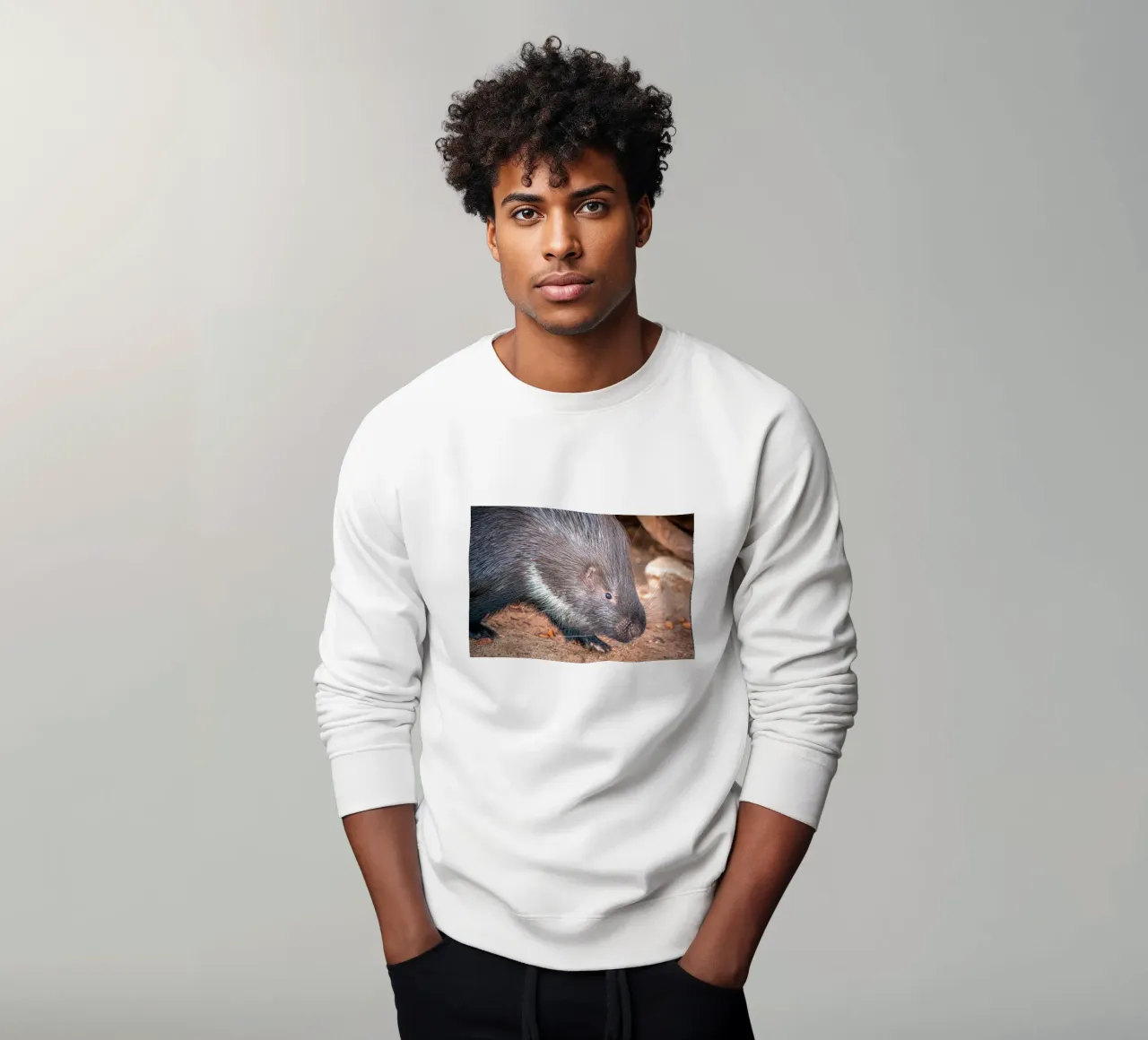 Un piccolo istrice felpa da Marcus Beckert | Fotografie