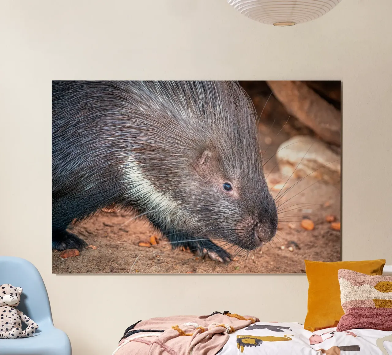 Un piccolo istrice poster con telaio in alluminio da Marcus Beckert | Fotografie