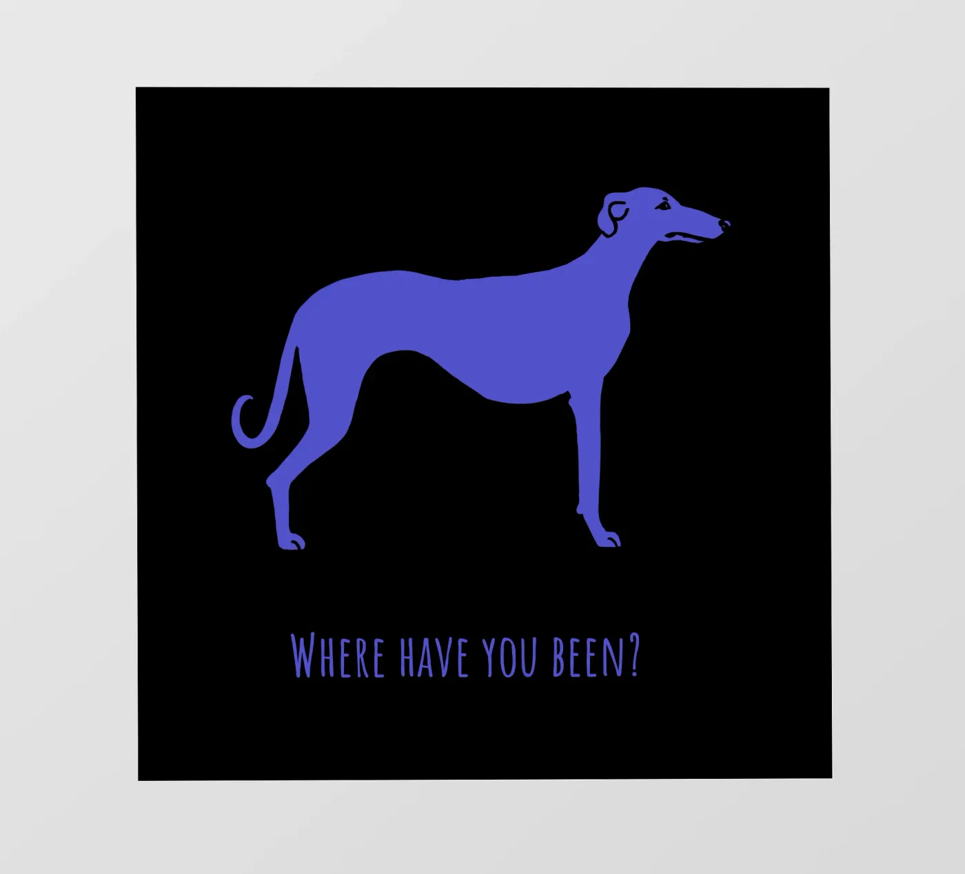 Windhond fotobehang van Pop dogs