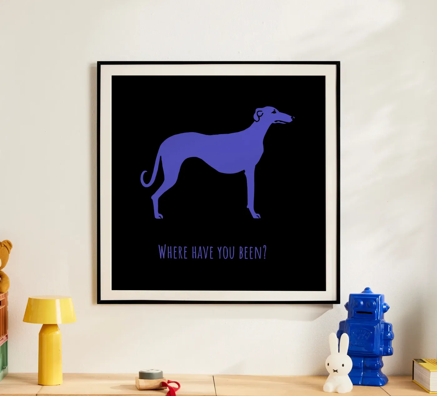 Windhund Poster von Pop dogs