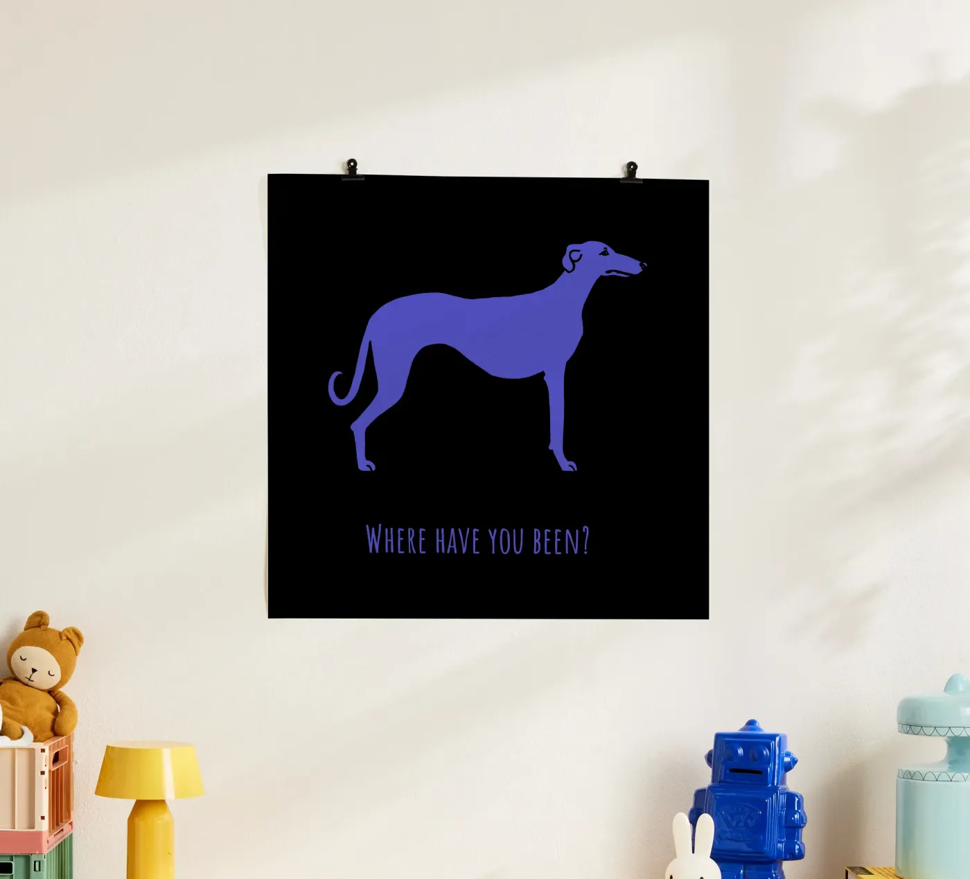 Windhund Poster von Pop dogs