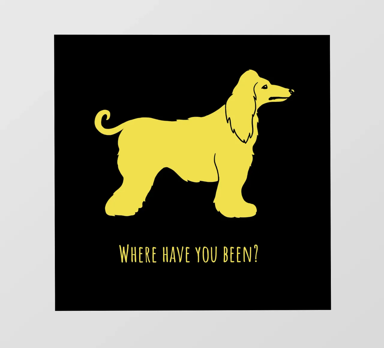 Afghan Hound pellicola backlit da Pop dogs