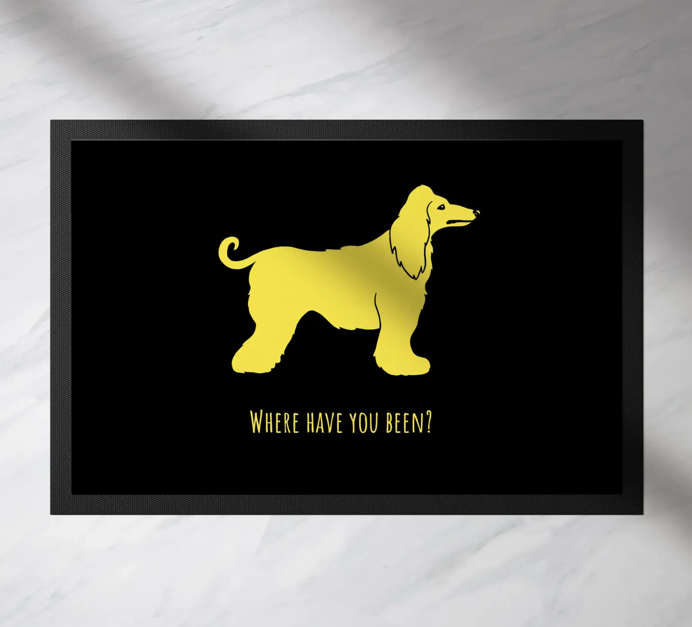 Afghan Hound doormat by Pop dogs