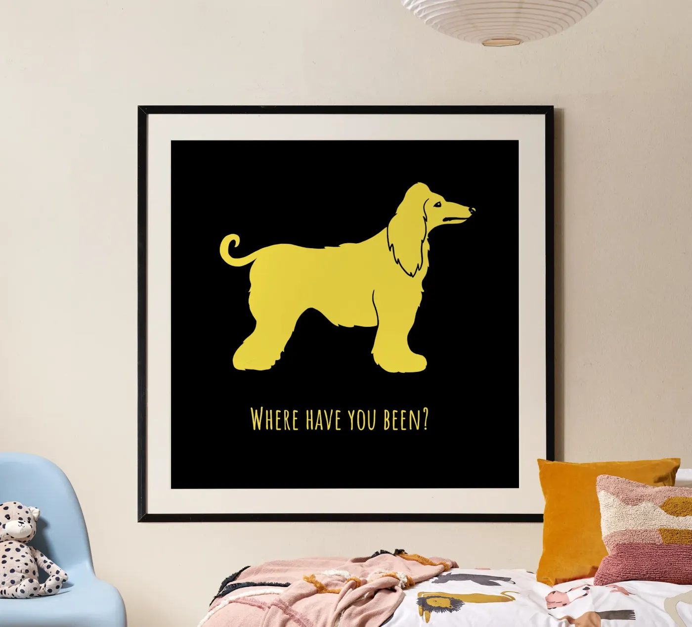 Afghan Hound poster da Pop dogs